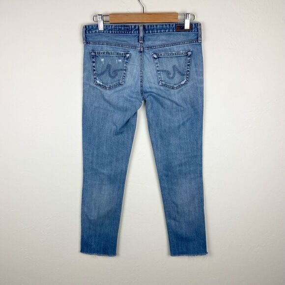 AG ‘The Stilt’ Cigarette Skinny Lightly Distressed Ankle Jean - Picture 6 of 8